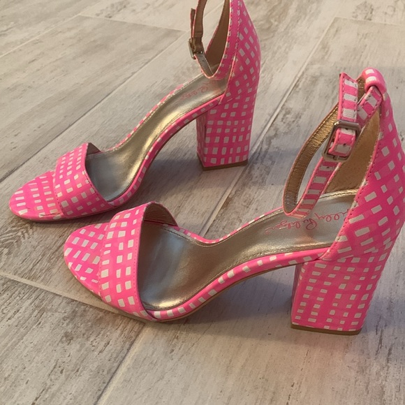 Lilly Pulitzer Amber Lynn Sandals size 9 in pink Tropics - Picture 4 of 13